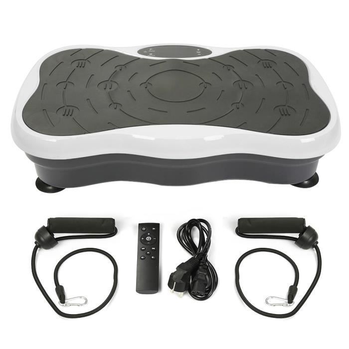 Plataforma vibratoria LCD - WILLONIN - Entrenamiento físico - Compacta con bandas de resistencia - Bluetooth