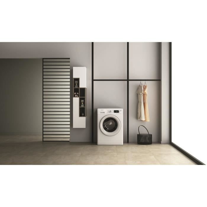 Lavatrice a carica frontale WHIRLPOOL FFBS8469WVFR FreshCare - 8 kg - Induzione - Larghezza 60 cm - 1400 giri/min - Classe energetica A - Bianca
