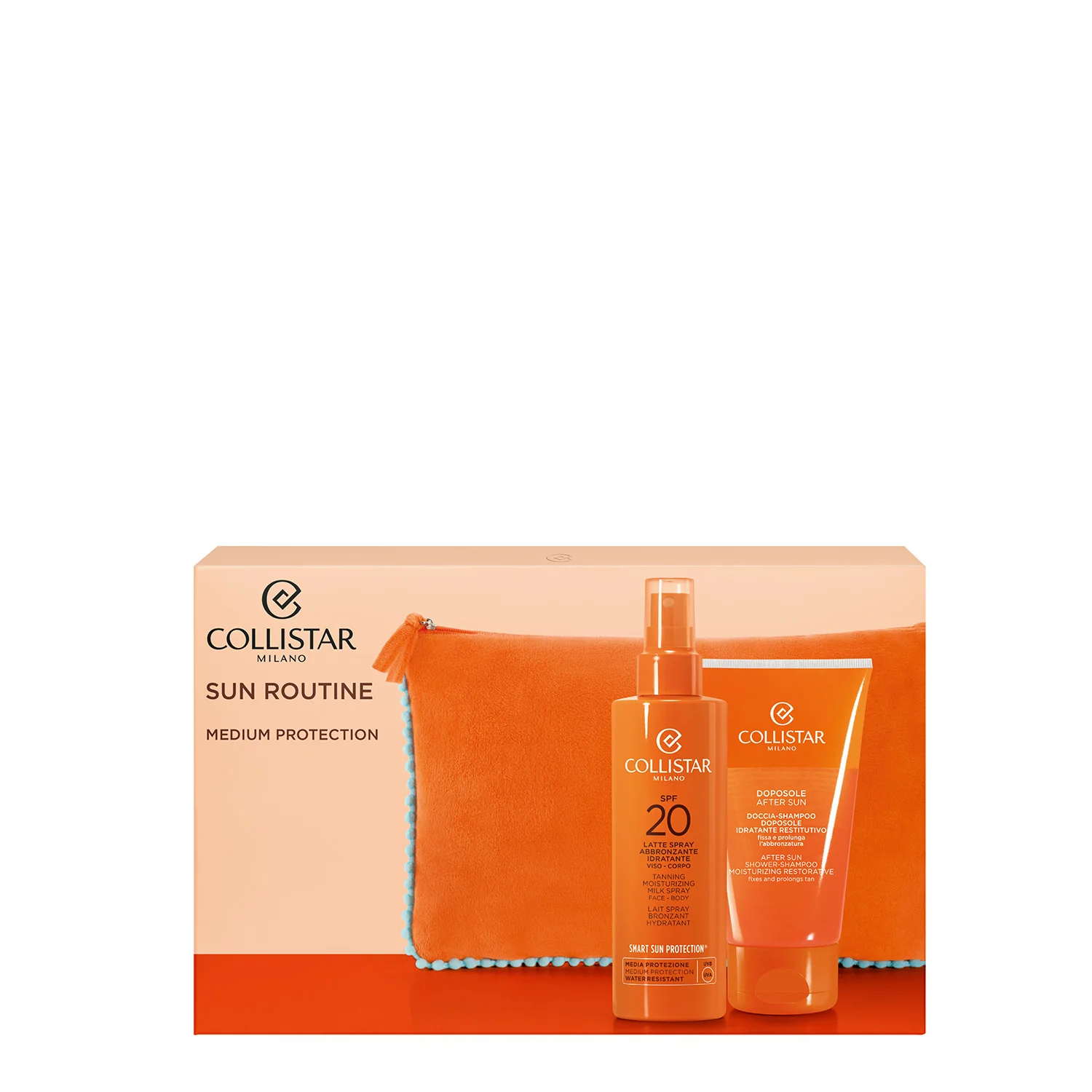 Abbronzatura Cofanetto Latte Spray Abbronzante Idratante SPF20 - Cofanetto Solare, Coffret Solare