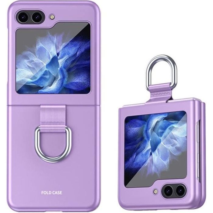 Coque de protection - BOOLING - pour Samsung Galaxy Z Flip 5 - Rigide - Violet - Antidérapante