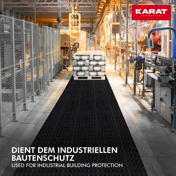 Outdoor rubber mat, textured surface, 3 mm thick, 150 x 200 cm