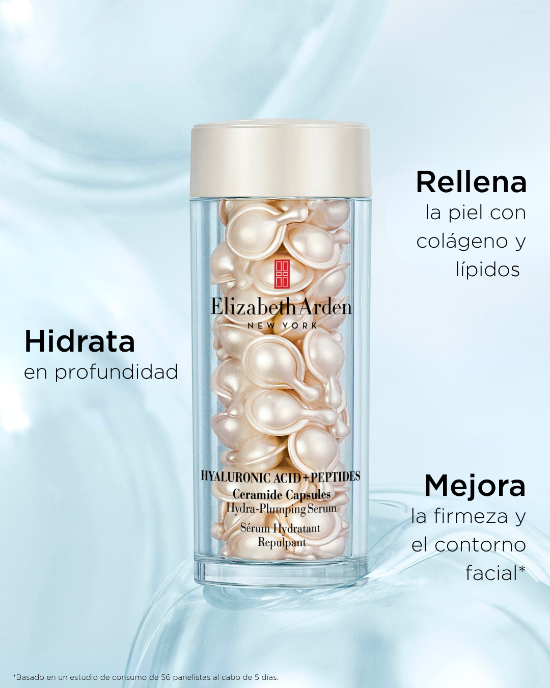 Hidro-filling serum s peptidima hijaluronske kiseline u kapsulama za jednokratnu upotrebu Luksuzni proizvod protiv bora i starenja