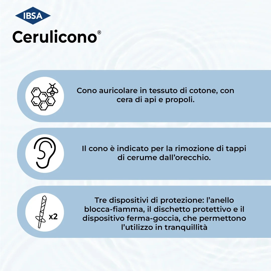 Cono auricular IBSA Cerulicono para 2 conos auriculares