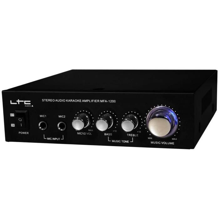 DJ Starter Pack - LTC - FIRST-DJ-PLAYER - 2x20W Amplifier - Mixer - Headphones and Microphone Included