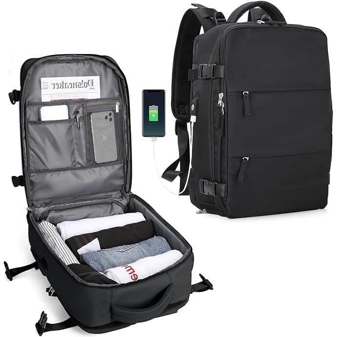Sac à Dos Voyage Cabine - FREOSEN - 42x17x31cm - Imperméable - Avec Port de Charge USB