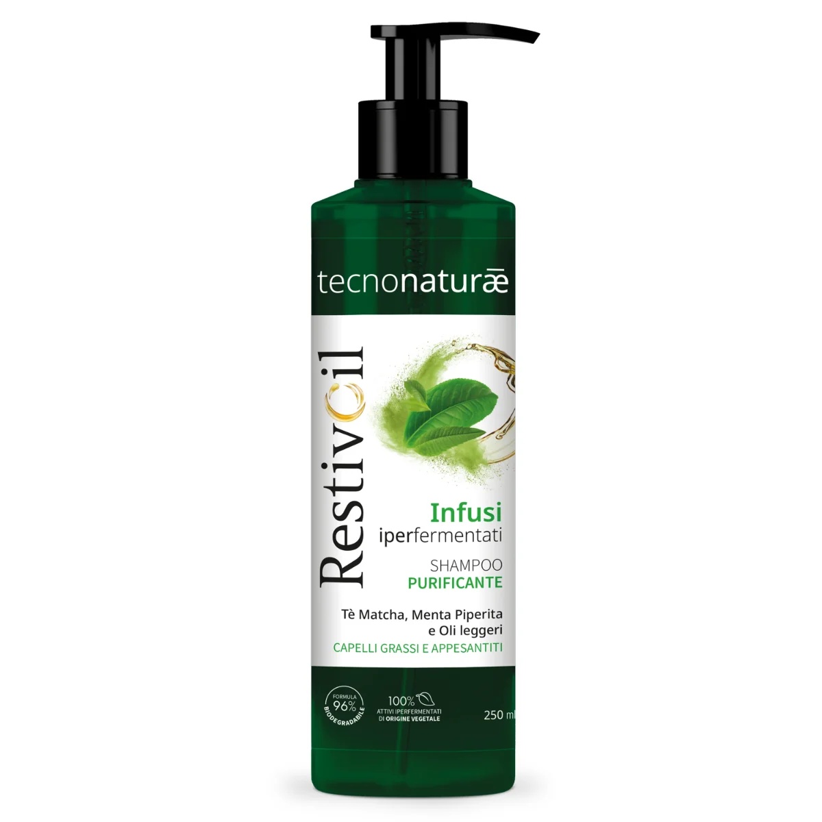 RESTIVOIL Restivoil Tecnonat Grassi Shampooing 250 ml Shampooing nettoyant pour cheveux gras