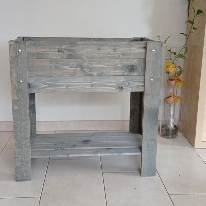 Huerto elevado de madera (tamaño L, 78 x 40 cm)