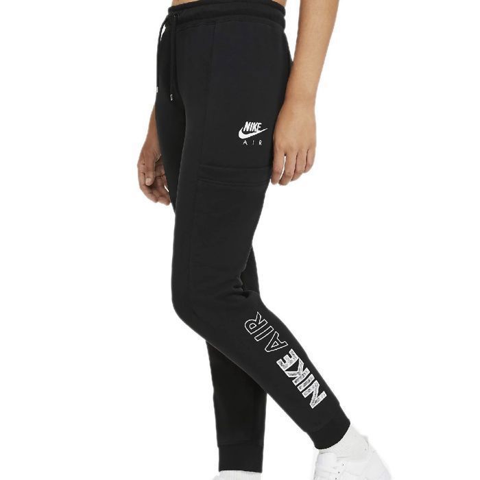 Pantaloni da tuta Nike Air Fleece - Donna - Neri - Fitness - Vita elasticizzata con coulisse
