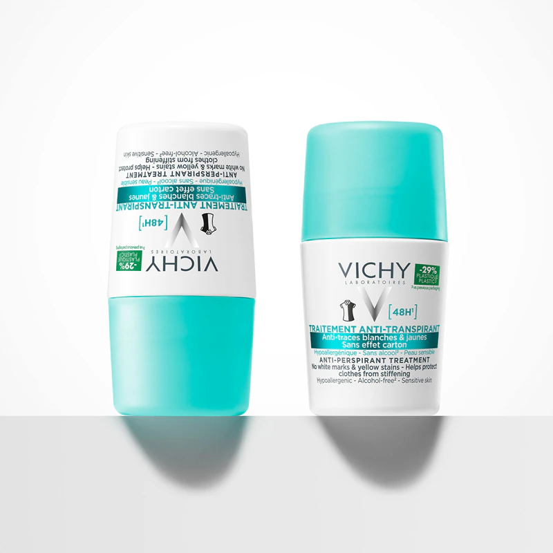 Vichy Deodorant 48h antiperspirant roll-on proti bielym a žltým škvrnám