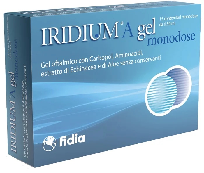 IRIDIUM Iridium Gel oftálmico descartável 15 géis oftálmicos