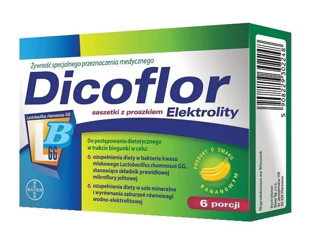 Dicoflor Elektrolity, Saszetki