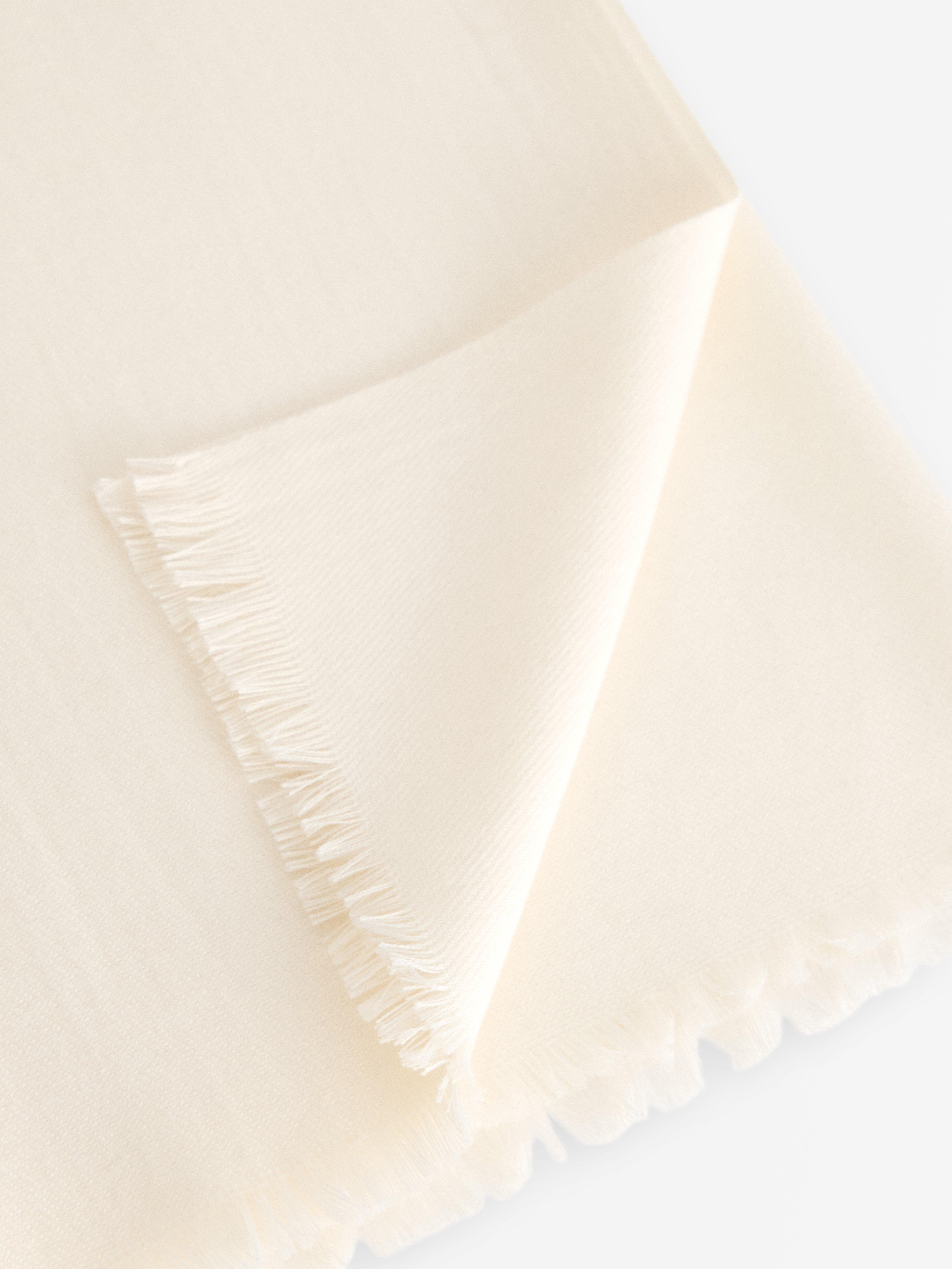 Grande écharpe blanc cassé