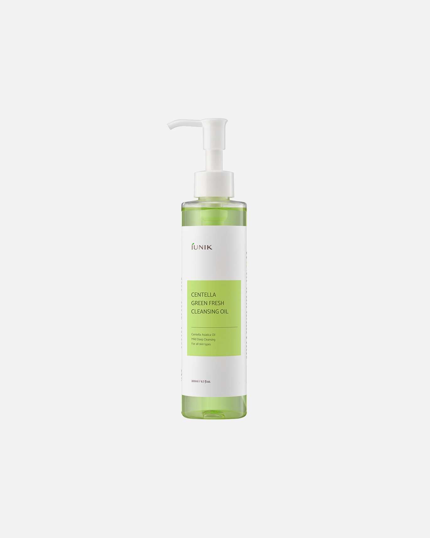 Aceite limpiador facial iUnik Centella Green Fresh - 200 ml