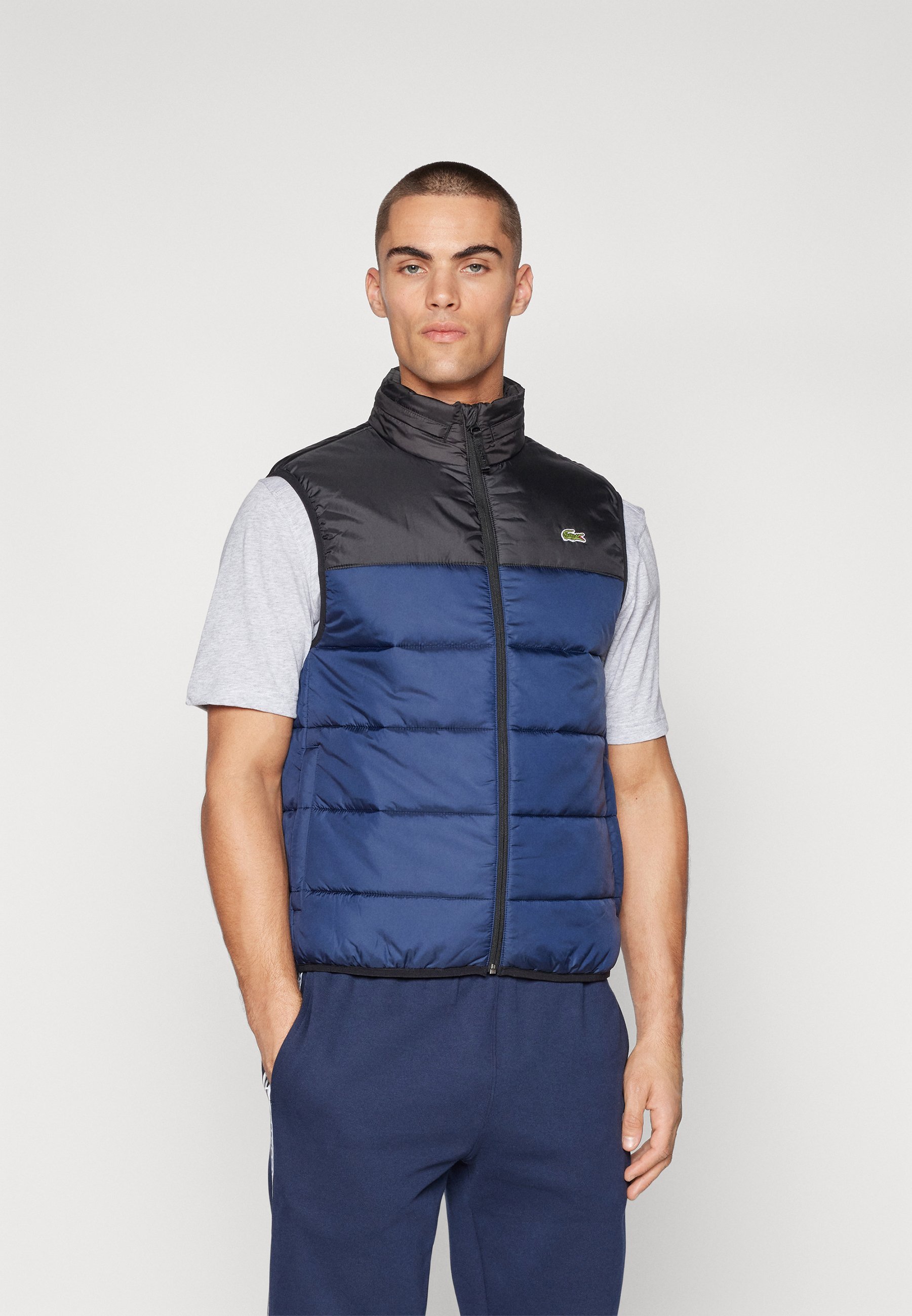PUFFER VEST - Vesta - blue marine/noir