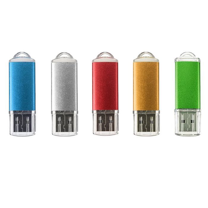 Clé USB 8 Go REWBOAT V2.0 18Mo/s Vitesse de Lecture Lot de 5 Rose, Jaune, Violet, Argent et Bleu
