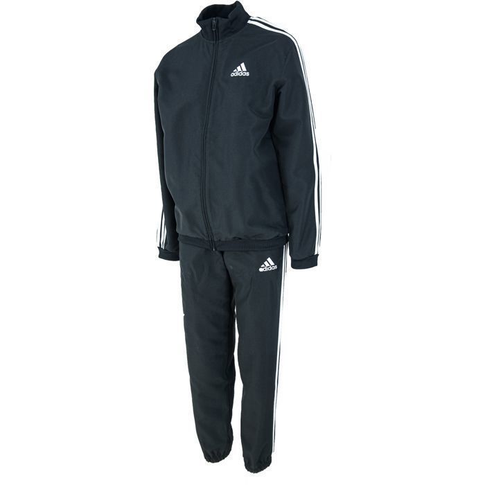 Tuta Adidas da uomo Aeroready Essentials Regular-Fit con 3 strisce, colore nero.