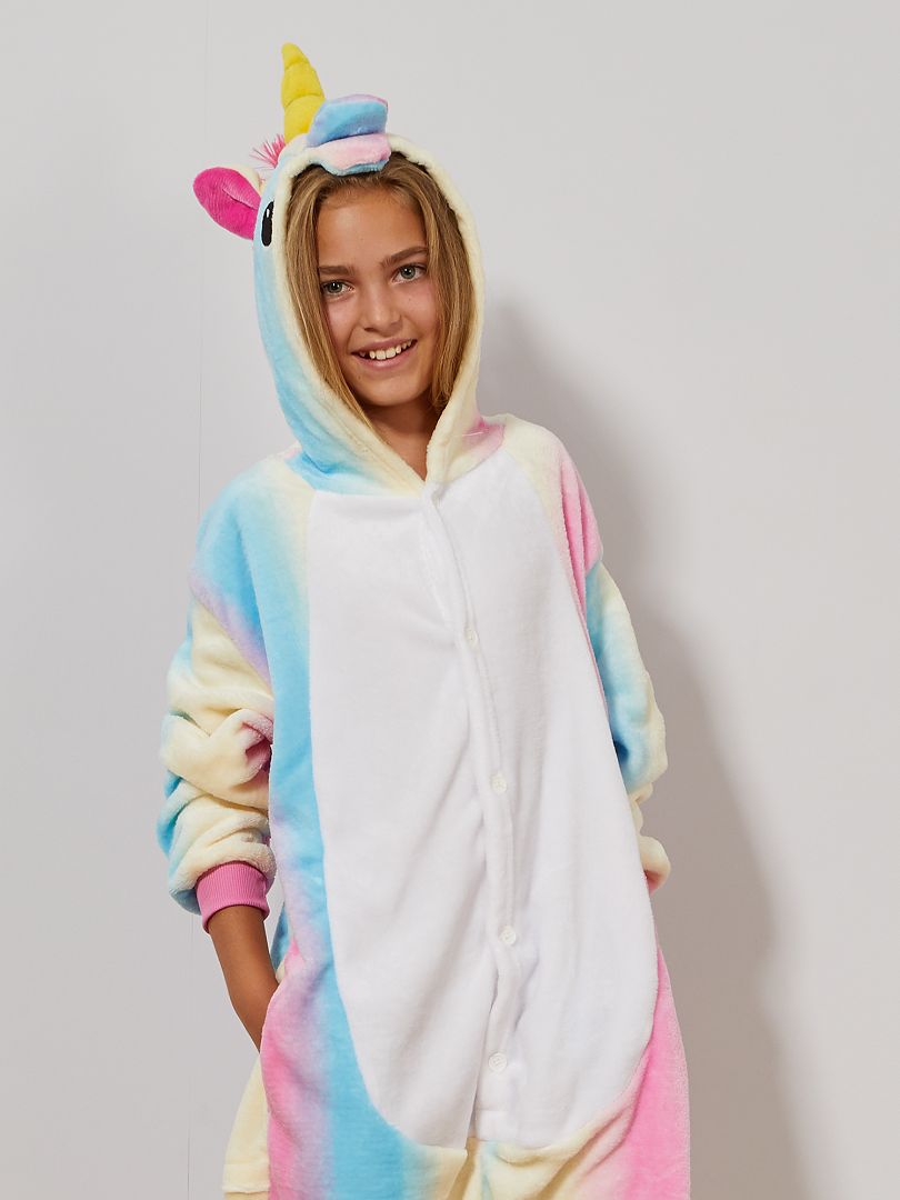 Eenhoorn jumpsuit kostuum - Meerkleurig