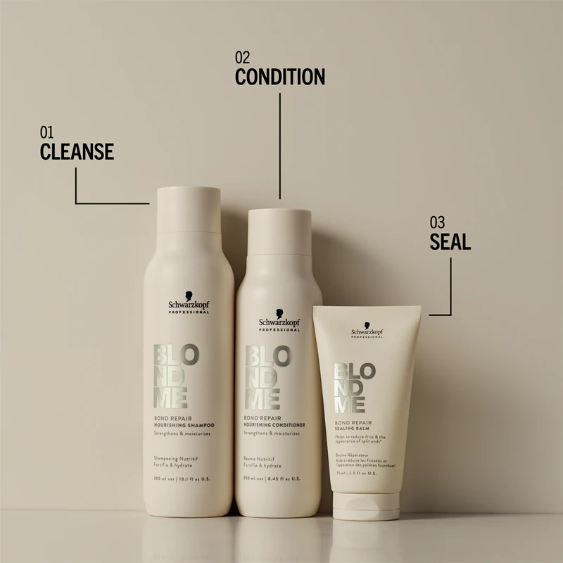 Schwarzkopf Professional Blondme Bond Repair Sealing Balm, bálsamo capilar antifrizz.