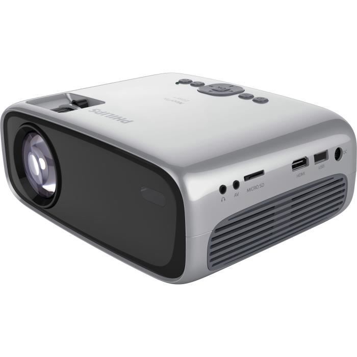 PHILIPS NEOPIX EASY + Vidéoprojecteur Full HD 1080p - 2600 LED Lumens - WiFi - Bluetooth - Haut-parleurs intégré - 80