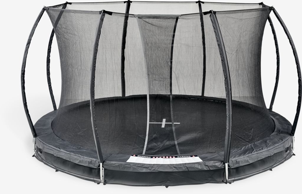 FALK FALK Ø396 vgradni trampolin z mrežo, črne barve