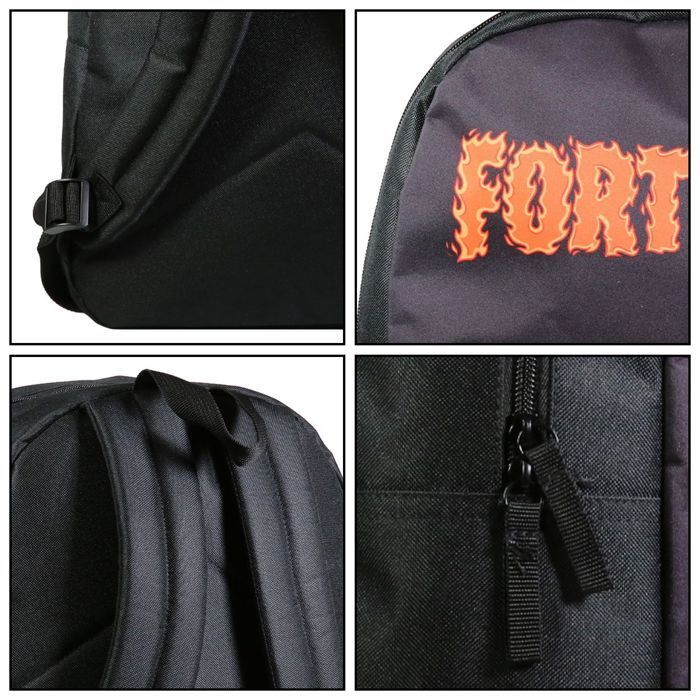 BAGTROTTER Sac à dos 1 compartiment 40 cm Fortnite Noir Flammes