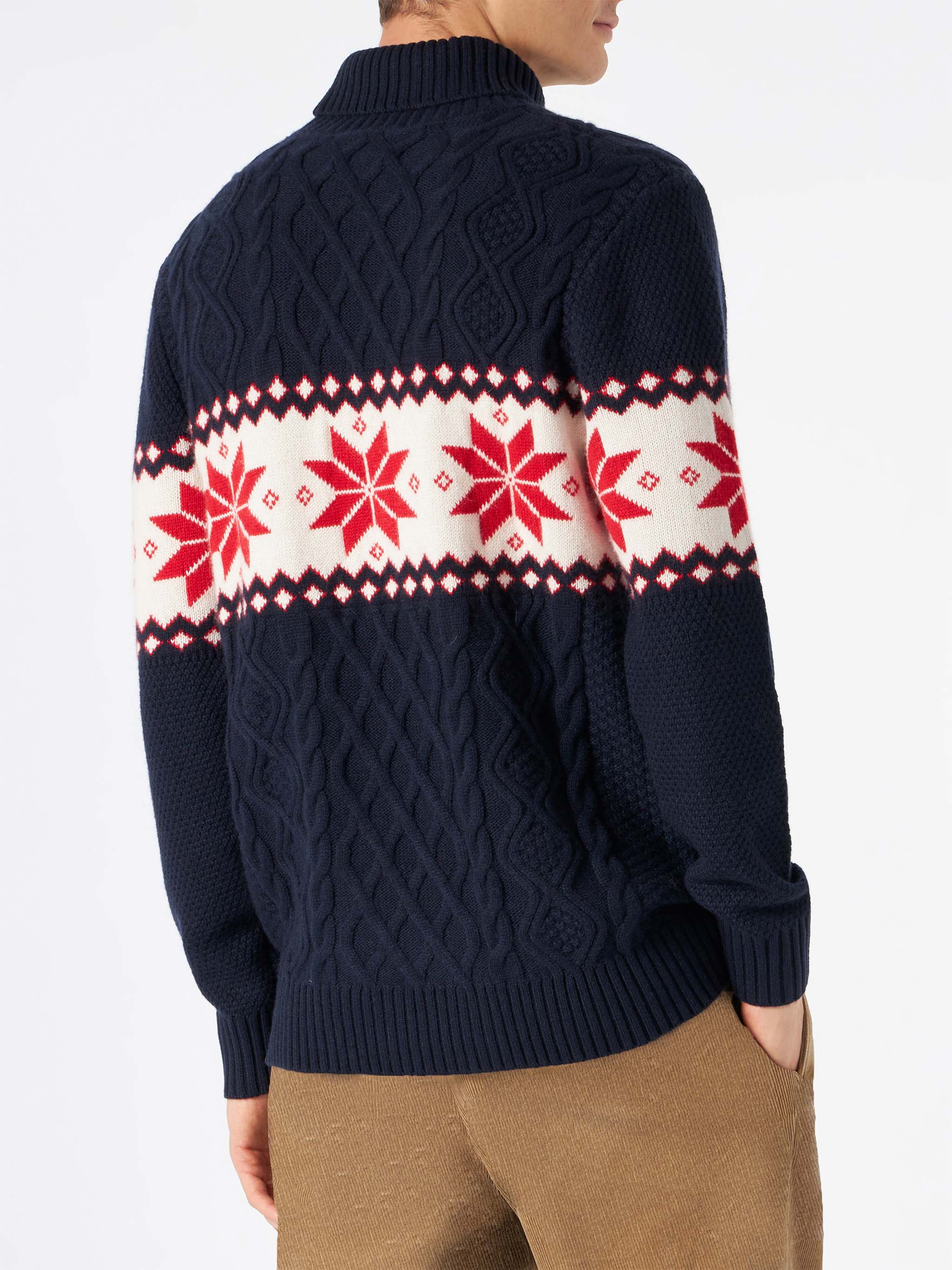 Pull à col roulé avec inscription Bombardino