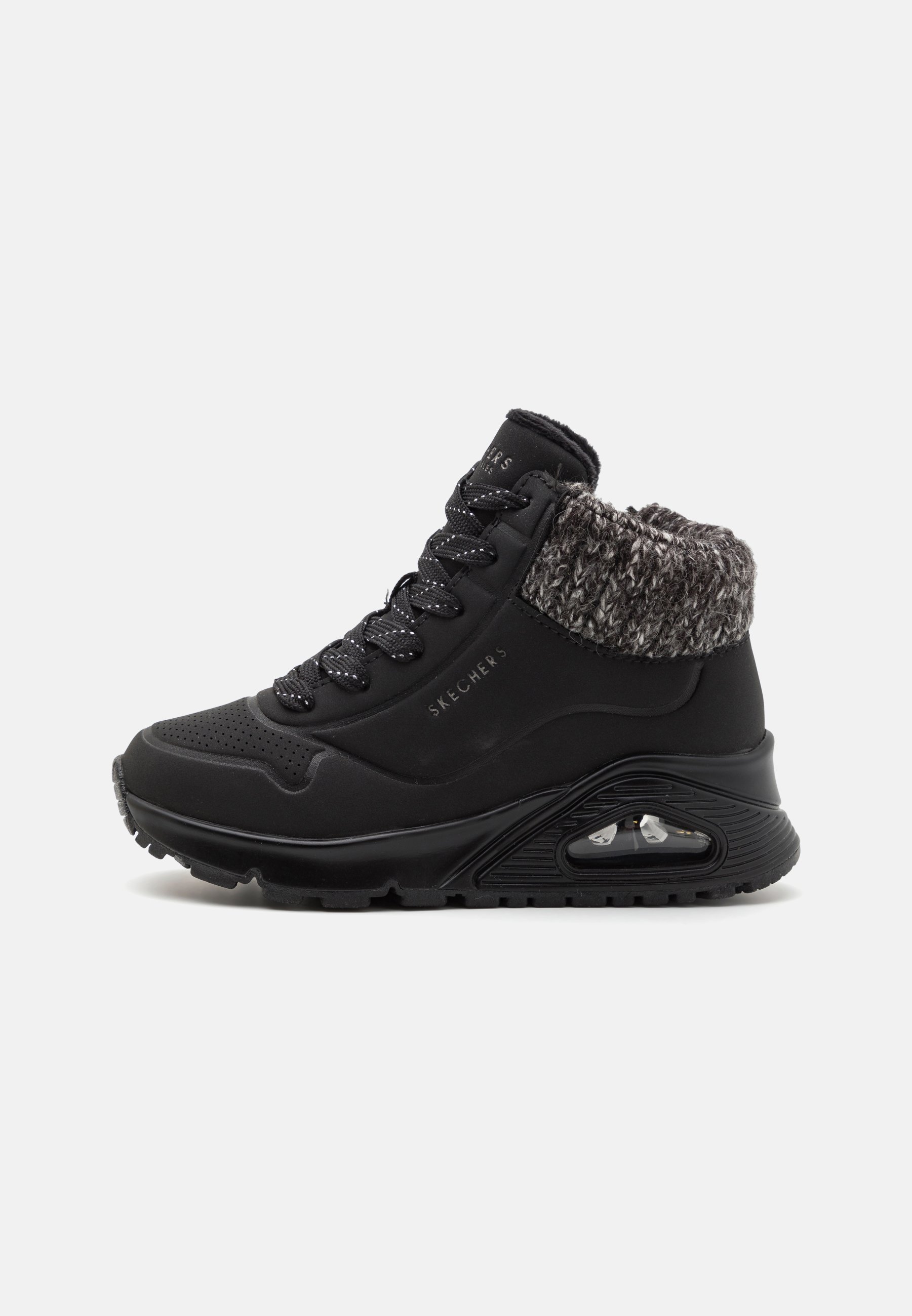Skechers UNO GEN1 - Enkellaarsjes met vetersluiting - zwart