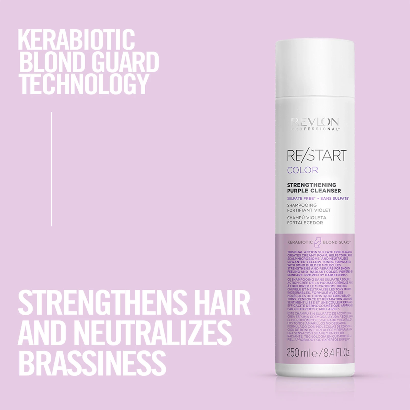Demachiant Restart Color Strengthening Purple 250 ml - Revlon Professional