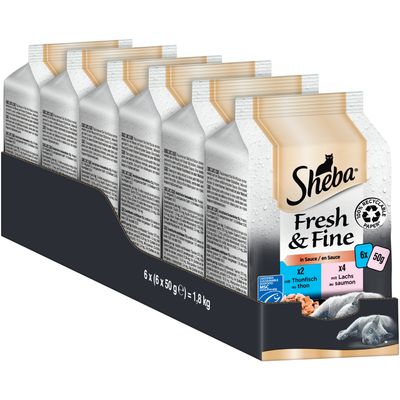 Sheba Fresh & Fine i saus miniposer 6 x 50 g
