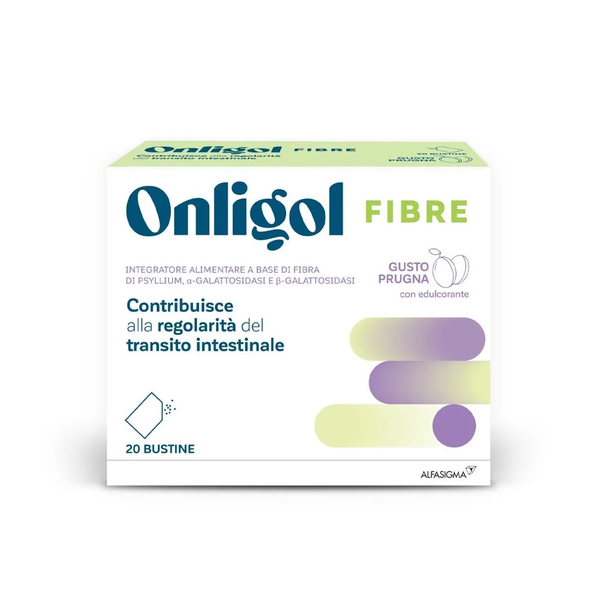 Fibres ONLIGOL et LAX CLISMA Onligol Prune 20 Buste Transit intestinal
