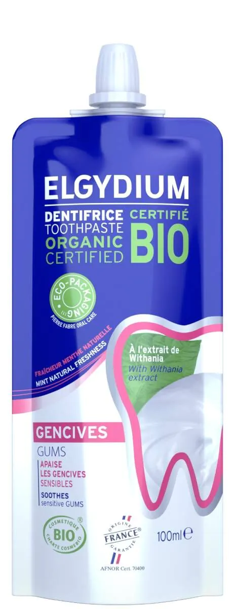 Elgydium BIOPasta do zębów Na podrażnione Dziąsła Doypack