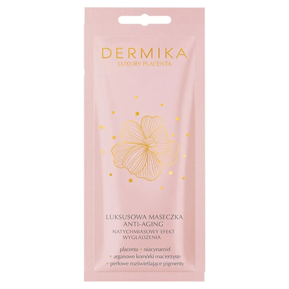Dermika Luxury Placenta Luksusowa Maseczka Anti-Aging Natychmiastowy Efekt Wygładzenia
