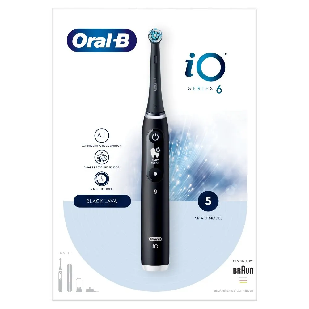 Oral-B iO 6 Black Lava Szczoteczka elektryczna