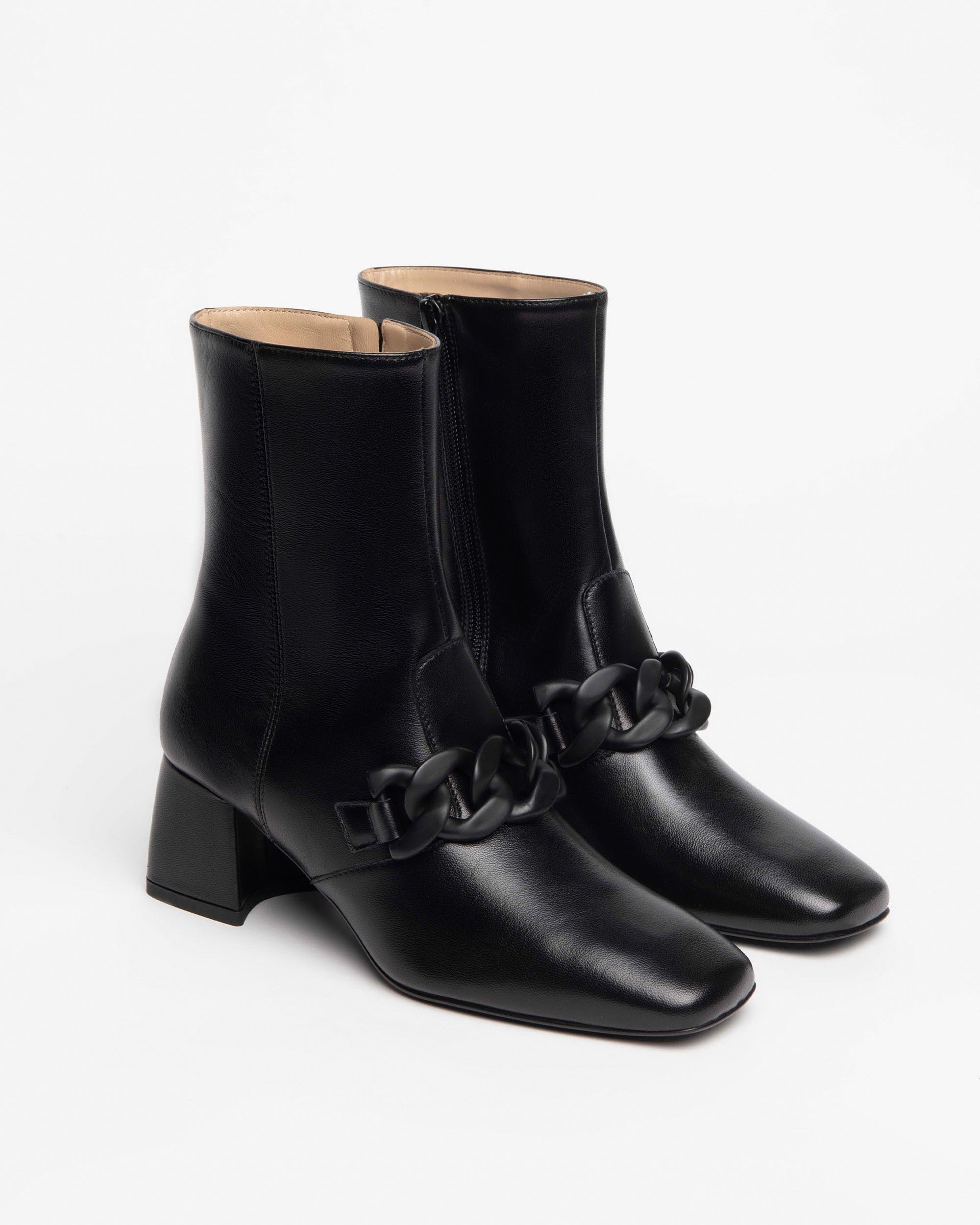  Damen-Ankle-Boots aus Leder