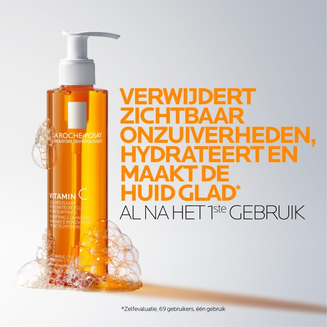 „La Roche-Posay“ valomasis gelis su vitaminu C – 200 ml