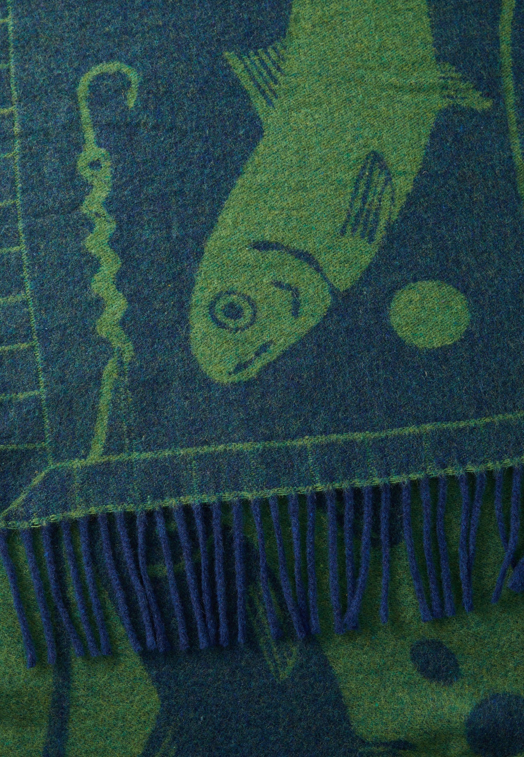 Henrik Vibskov CATCH MATCH SCARF UNISEX - Écharpe - dark blue/green