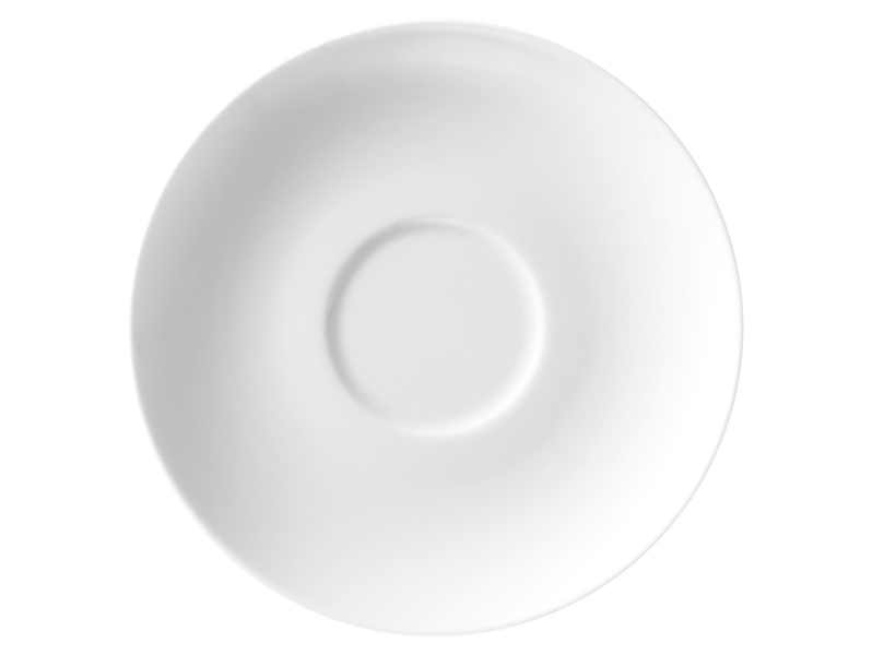 Spodek porcelanowy pod filiżankę Yvette 12 cm biały