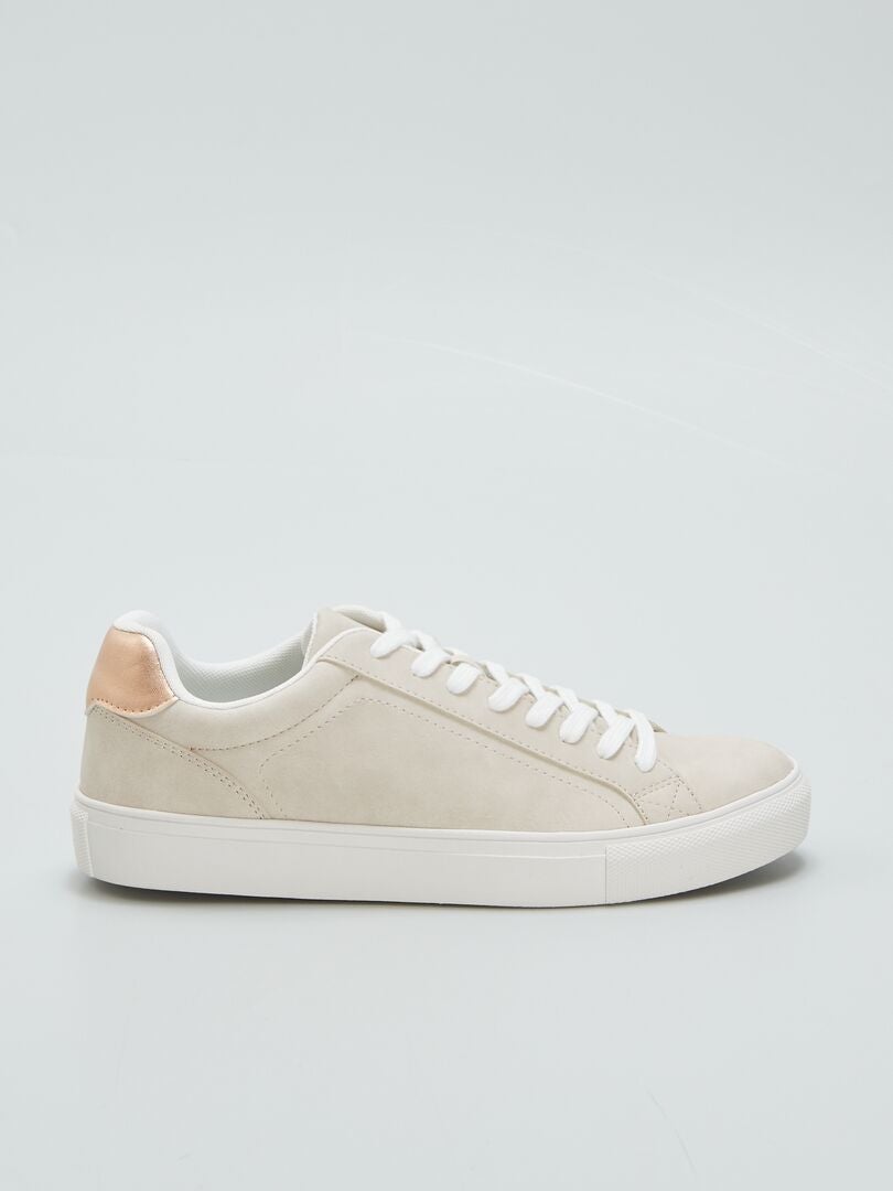 Lage sneakers - BEIGE