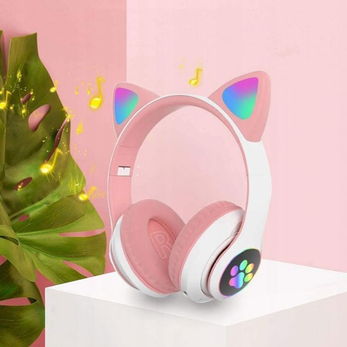 Headphones - DEFENDER - Defender - RGB - Children's - Pink