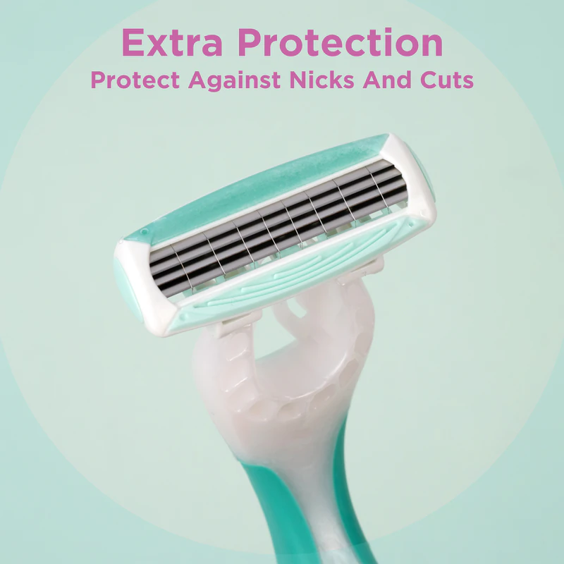 Aparelhos de barbear descartáveis Wilkinson Sword Quattro para mulheres My Intuition Smooth