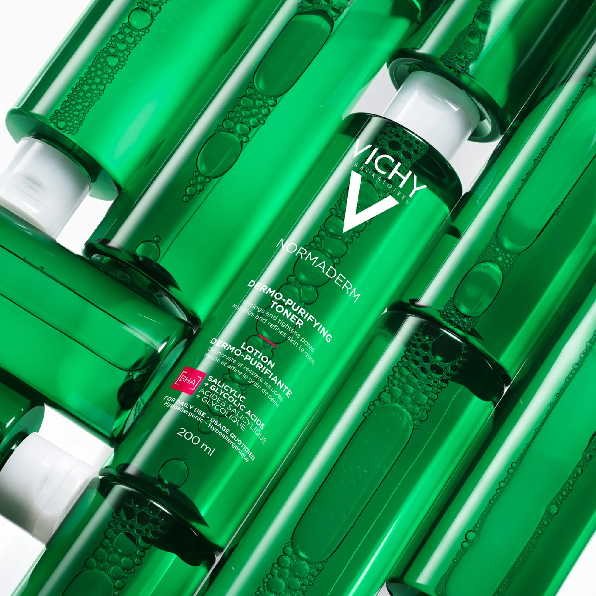 VICHY Vichy Normaderm tonic 200 ml, samentrekkend en reinigend.
