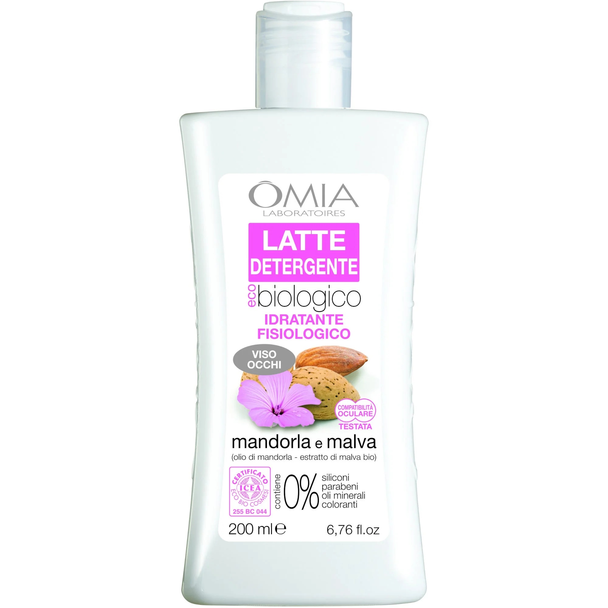 OMIA Bio-Reinigungsmilch fürs Gesicht mit Mandel und Malve 200 ml
