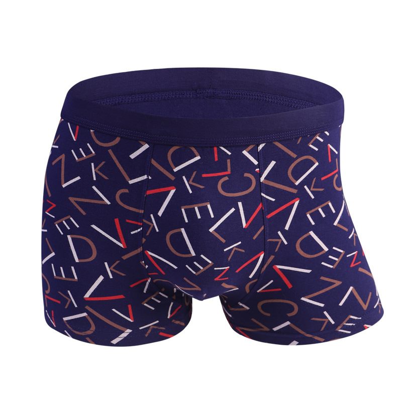 Boxer da uomo taglie forti, intimo in cotone, mutande invernali tinta unita, boxer stampati traspiranti