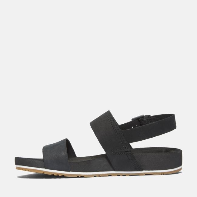 Sandalo a Doppia Fascia Malibu Waves da Donna in                colore nero