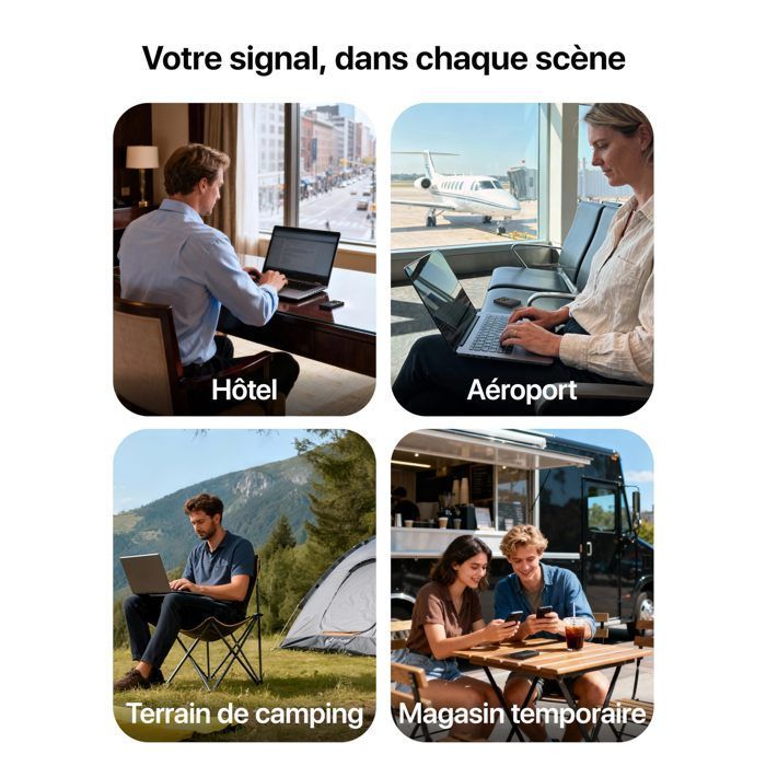 Tenda 4G Routeur Mobile WiFi,Hotspot Portable MiFi,Routeur 4G SIM,WiFi 6 AX300,Batterie Rechargeable,Port USB-C,WPA3,Écran Couleu