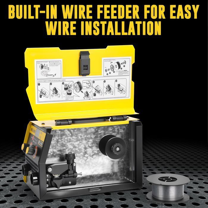 Inverter-Schweißgerät - CREMLANK - 220 V - 140 A - 30 x 15 x 18 cm - Digitalanzeige - GELB