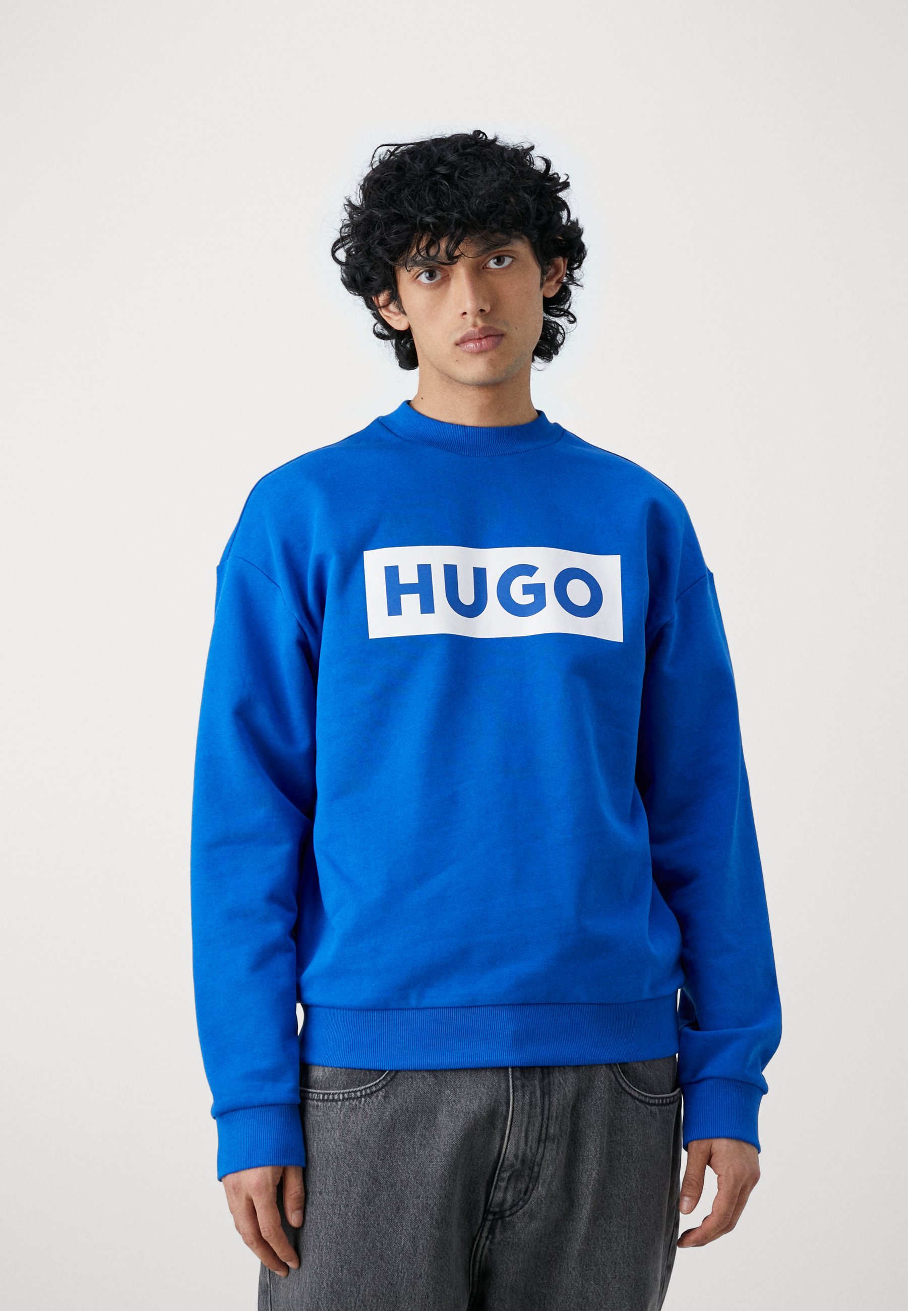 HUGO NIERO - Sweatshirt - open blauw