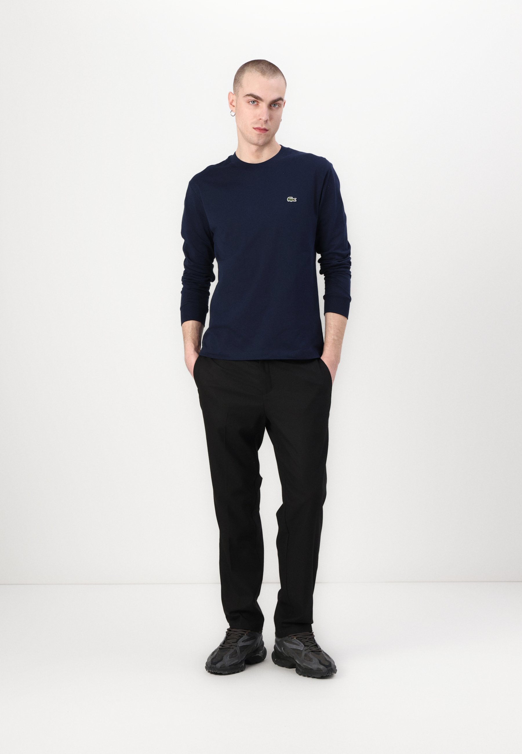 Haut Lacoste à manches longues - bleu marine