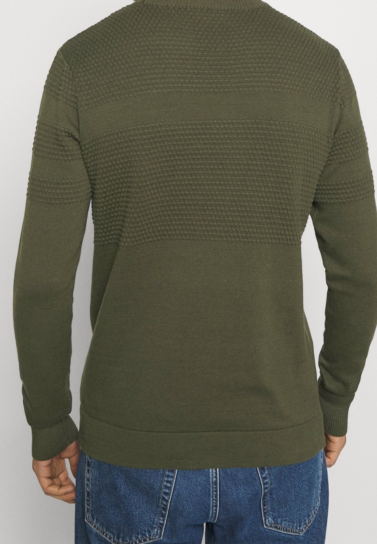KnowledgeCotton Apparel trui - donkergroen