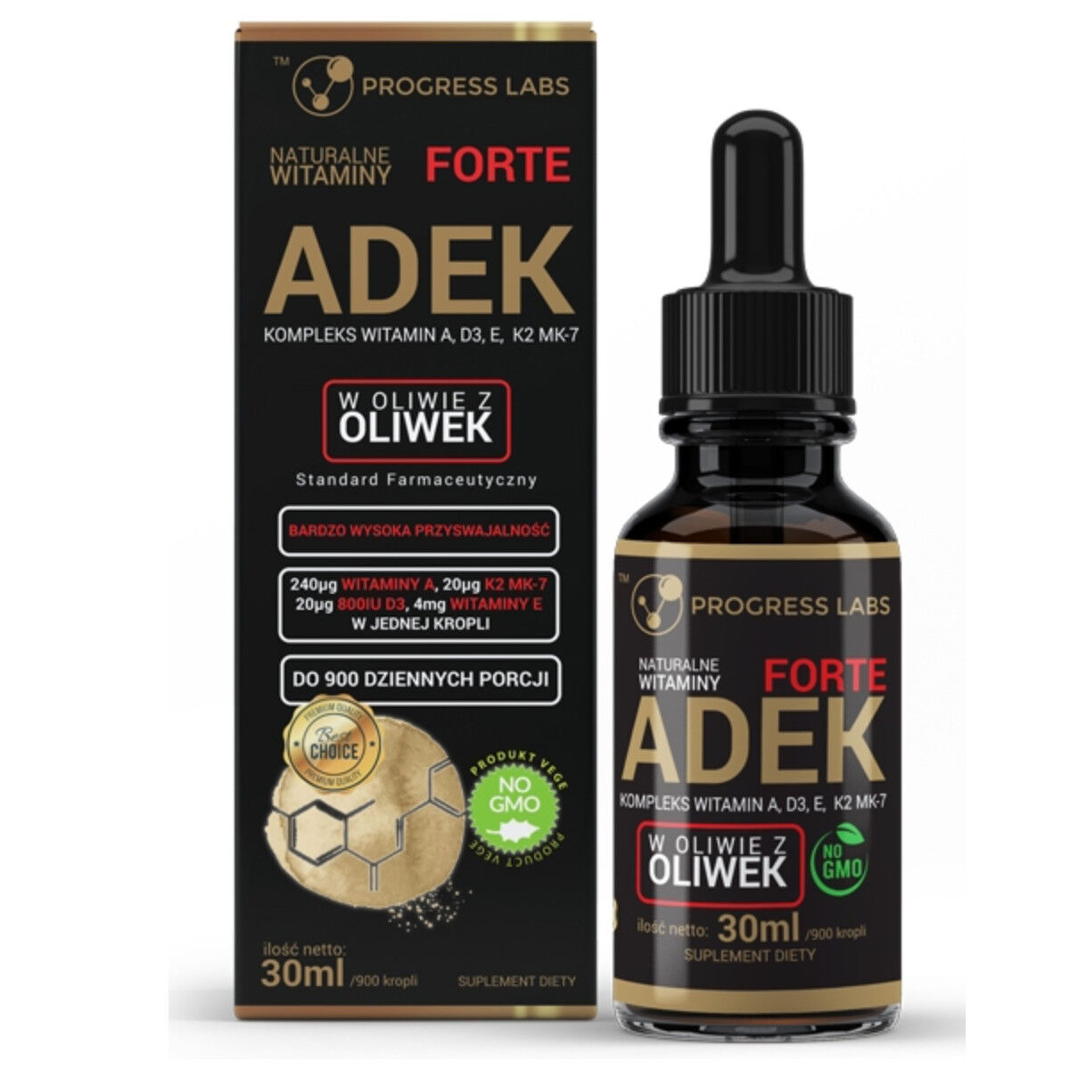 Progress Labs Natural Vitamin ADEK Forte